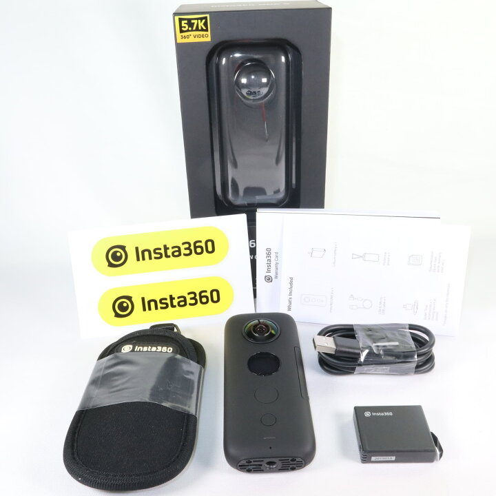 楽天市場】【中古】新品級 Insta360 ONE X アクションカメラ k2091 