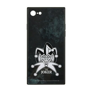 �y���Ԍ���N�[�|���z�z���z�������� BATMAN iPhoneSE(��2����) iPhone8 iPhone7 �Ή� �X�N�G�A�K���X�P�[�X BTM-84C JOKER