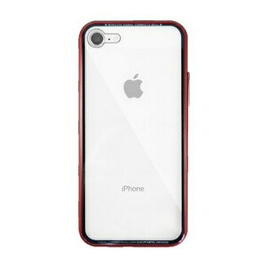 �������� iPhoneSE(��2����) iPhone8 iPhone7 �Ή� �ϏՌ��J�o�[ Sixblock i8-SB03 RED