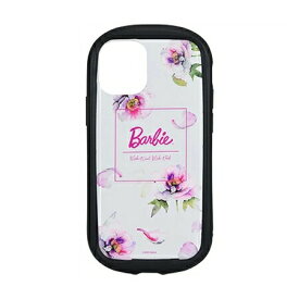 【時間限定クーポン配布中】送料無料 Barbie iPhone12mini対応 ハイブリッドクリアケース BAR-10B ロゴ clearケース 透明ケース 耐衝撃ケース