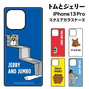 �������� �g���ƃW�F���[�yFUNNY ART series�z iPhone13 Pro�Ή� �X�N�G�A�K���X�P�[�X TMJ-139 / �u���[ ���b�h �z���C�g �C�G���[ ���C�g�u���[