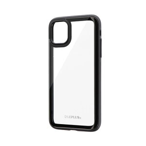 iPhone 11 �w��3D�K���X�V�F���P�[�X�uSHELL GLASS Round�v LP-IM19SGRBK / �u���b�N