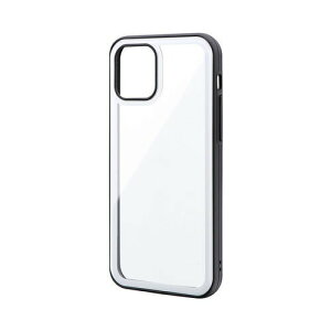 iPhone 12/iPhone 12 Pro ���E���h�G�b�W�K���X�V�F���P�[�X�uSHELL GLASS Round�v LP-IM20SGRWH / �z���C�g