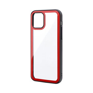 iPhone 12/iPhone 12 Pro ���E���h�G�b�W�K���X�V�F���P�[�X�uSHELL GLASS Round�v LP-IM20SGRRD / ���b�h