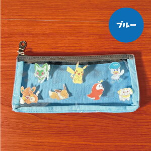 ポケットモンスター ポケモン スリムポーチ PKM-829-30 /イエロー ブルー /フラワーカフェシリーズ