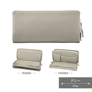 �������� GRAMAS/�O���}�X�ySIENA�zDoublezip Organizer Wallet �{�v �����z ���E���h�t�@�X�i�[ �E�H���b�g GOG-93118 / �u���b�N �l�C�r�[ �O���[ �g�[�v �_�u���W�b�v�^�C�v ���[�͔��Q �X�}�z�|�P�b�g