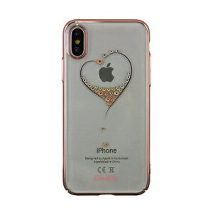 �������� iPhoneXS iPhoneX�Ή��N���X�^���n�[�h�P�[�X -SWAROVSKI(R)- JWL-05PK Pink Gold