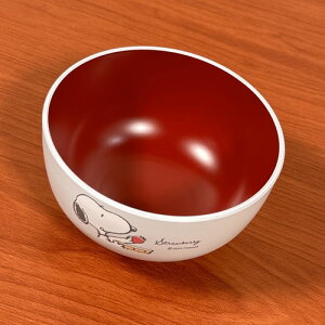 【時間限定クーポン配布中】ピーナッツ/スヌーピー キッズ汁椀 SPIK-306 / ストロベリー