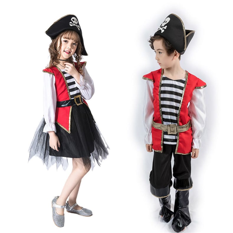 パイレーツ仮装 ハロウィン 海賊 学生 子供 演出服 仮装 セットアップ