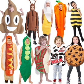 コスチューム 変装 食べ物 ハロウイン 仮装 ファストフード おもしろい カップル 子供 大人用 フード ゴキブリ うんこ バナナ 唐辛子 ホットドッグ グリーンピース クッキー 蜂 黒白ミルク タコス 人参 ハロウィン コスプレ ハロウィーン衣装 Halloween変装
