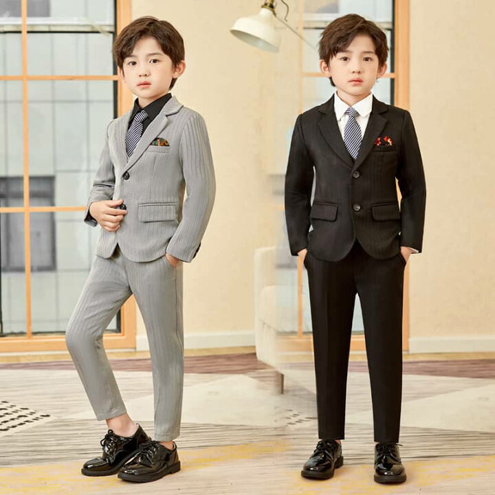 楽天市場】子供スーツ 子供服 フォーマル スーツ 男の子 上下セット 3  
