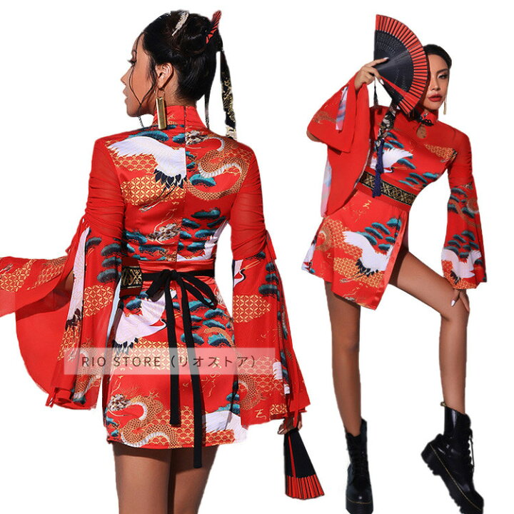 楽天市場】中華風 ダンス衣装 レディース ステージ 衣装 演出服 ダンス 