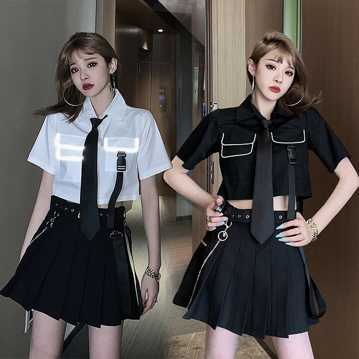 楽天市場 ダンス 衣装 韓国 アイドル 衣装 レディース ジャズ ダンス 衣装 へそ出し ヒップホップ ステージ衣装 ナイトクラブ Dsダンス チアガール 演出服 発表会 ダンスウェア トップス スカート S M L Xl おしゃれ Rio Store リオストア