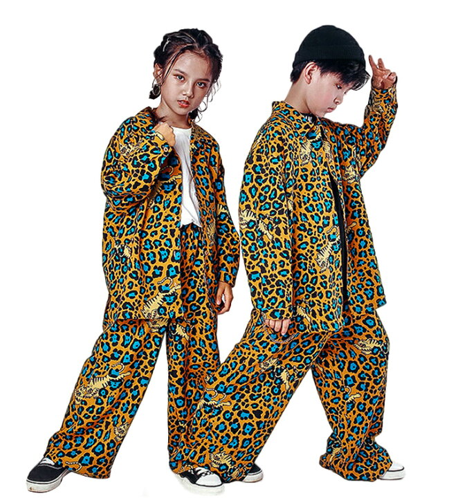 楽天市場 豹柄 ダンス衣装 セットアップ キッズ 長袖 シャツ パンツ 子供服 ヒップホップ キッズダンス衣装 男の子 女の子 上下 ファッション ダンスウェア キッズ 秋 110 1 130 140 150 160 170 Rio Store リオストア