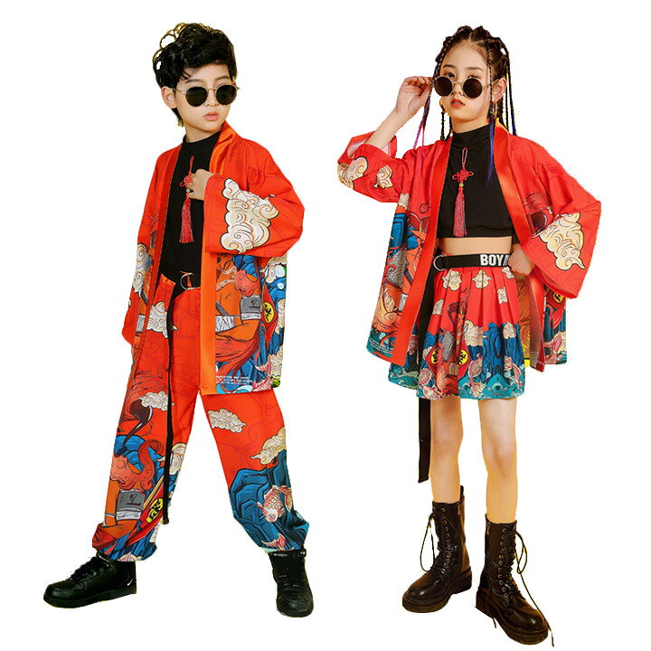 楽天市場 キッズ ダンス衣装 セットアップ 女の子 男の子 へそ出し スカート パンツ 子供服 ヒップホップ 中華風 おしゃれ ジャズダンス チアガール 3点セット チャイナ風 カッコイイ Hiphop Jazz ストリート ダンスウェア ステージ衣装 演出服 ショー 110 180 Rio