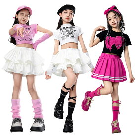 チアダンス 衣装 かわいい キッズ ダンス 衣装 女の子 スカート セットアップ 韓国風 子供服 ダンス衣装 キッズ K-POP 女の子 アイドル 衣装 小学生 舞台服 チア ジャッズダンス かわいい チアガール ガールズダンス ステージ衣装 110-180