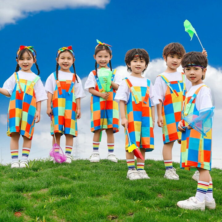 楽天市場】チェック柄 韓国 子供服 小学生 可愛い チア 演出服 舞台服 