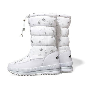白 黒 スノーブーツ 軽い レディース 雪柄 かわいい スノーブーツ 防水 滑らない アウトドア 濡れない ボアブーツ スノーシューズ レディース おしゃれ