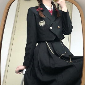 卒業式 スーツ 女の子 韓国 制服 小学生 4点セット(ワンピース ジャケット シャツ リボンタイ) 子供服 卒服 中高生 大きいサイズ フォーマルスーツ 小学校卒業式スーツ 子供スーツ 卒業式服 お受験 発表会 結婚式 冠婚葬祭