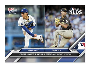 _rbVL@R{RL@#825@j㏉̃|XgV[YiPSj{lΌ𐧂AhW[XR{RL肪PSBYoshinobu Yamamoto/Yu Darvish - 2024 MLB Topps NOWR Card 825