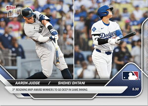 Jĕ@#239@JĕAWbW[OMVPAɏ{ۑłŎj㏉̋L^LOg[fBOJ[hAaron Judge/Shohei Ohtani - 2025 MLB Topps NOWR - Card 239