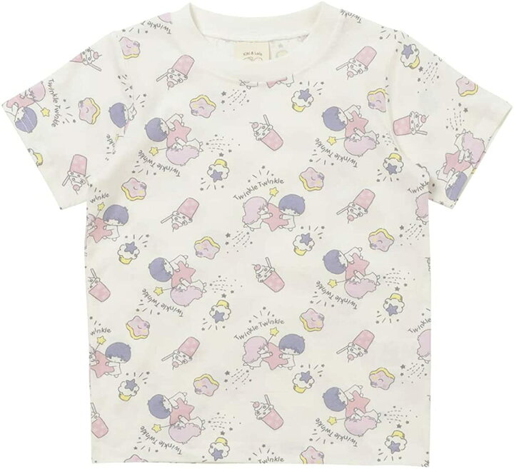 楽天市場】リトルツインスター キキララ 総柄 半袖Tシャツ 100/110  