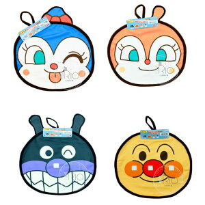 【アンパンマン】それいけ!アンパンマン顔型ループ付きハンドタオル  ドキンちゃん コキンちゃん バイキンマン