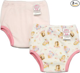 [ディズニー] 乳幼児用トレーニングパンツ プリンセス'24 トレパン 4層 トレーニングパンツ 2枚組 ベビー お名前タグ付き