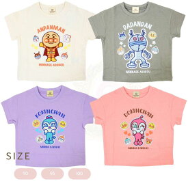 【楽天スーパーSALE】【SALE割引対象商品】アンパンマン 天竺 4柄サガラ刺繍 半袖Tシャツ Anpanman
