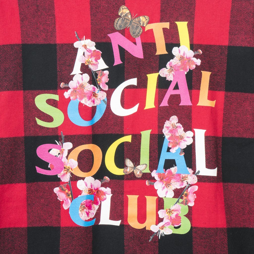 【公式 正規品】ASSC Frantic - Red Flannel FLANNEL SHIRT フランネルシャツ レッドサイズ  S/M/L/XL(LL)Anti Social Social Club Red Flannel assc anti | RIO 莉緒小舗