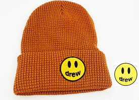 【公式 正規品】Drew House 2020SS Mascot waffle beanie Burnt Orange ドリューハウス マスコット ビーニー ニット帽【中古】【新古品　未使用品】【正規品】