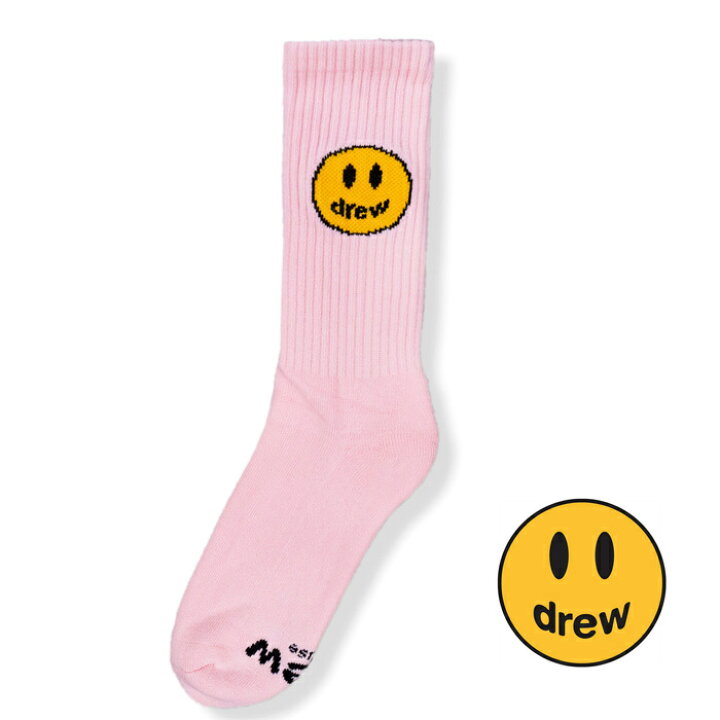 【公式 正規品】Drew House 2020SS Mascot Socks Pink ドリューハウス マスコット ソックス-ピンク  2020 サイズ：FREE 靴下 正規品 【中古】 【新古品 未使用品】 RIO 莉緒小舗