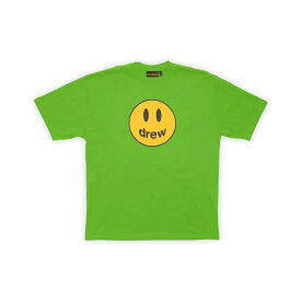 【公式 正規品】DREW HOUSE drew house mascot ss tee - lime ドリューハウス マスコットショートスリーブTシャツ 半袖カットソー スマイリープリント【S】 【M】 【L】【XL】【中古】【新古品　未使用品】【正規品】