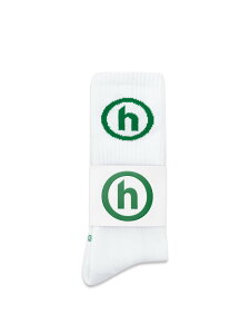 �y���� ���K�i�z�ysize:FREE�zHidden NY H Logo Socks 2.0 White/Green ���K�i