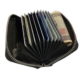 ミニ財布 カードケース レザーカード多数収納 じゃばら12ポケット メンズ レディース メンズ じゃばら スキミング防止 スリム おしゃれ 大容量 クレジットカード 磁気防止 財布 カード入れ ケース RFID 父の日 ギフト