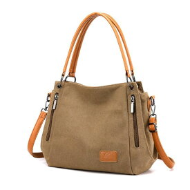 【300円OFFクーポン×P3倍】ショルダーバッグ レディース トートバッグ おしゃれ 大容量 軽量 軽い ブランド 防水 斜めがけ ビジネス カジュアル キャンバス 帆布 スポーツ 通勤 旅行 かわいい 学生 整理整頓 人気 セール ファスナー 鞄 母の日 プレゼント