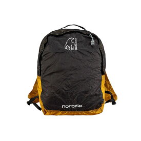 【最短翌日着】 ノルディスク ニべ 12 デイバック ブラック マスタードイエロー ポケッタブルバッグ Nordisk Nibe 12 Daypack Black/Mustard Yellow 133019 リュック バックパック バッグ 鞄 折りたたみ 小型