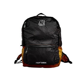 【最短翌日着】 ノルディスク リべ 20 デイパック ブラック マスタードイエロー ポケッタブルバッグ Nordisk Ribe 20 Daypack Black/Mustard Yellow 133018 リュック バックパック バッグ 鞄 折りたたみ 小型