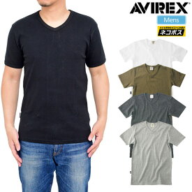 【正規取扱店】アヴィレックス AVIREX Tシャツ メンズ デイリー 半袖VネックTシャツDAILY S/S V-NECK T-SHIRT 6143501【服】11705Fripe