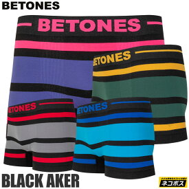 【正規取扱店】ビトーンズ BETONES ボクサーパンツ メンズ ボーダー ブラックアケル BLACK AKER BAK001 2021SS 2106ripe[M便 1/1]【返品交換不可】