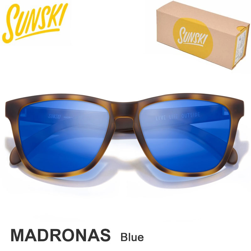 本物品質のサンスキー SUNSKI サングラス 偏光 UVカット ウェイファーラー型 メンズ レディース ユニセックス マドロナ ブルー Madronas Blue SUNMD-BL 2023SS 2303ripe