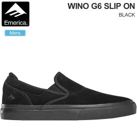 【正規取扱店】エメリカ EMERICA スニーカー スケートシューズ メンズ ワイノG6スリッポン WINO G6 SLIPON ブラック 25-29cm 2022AW 22FALL snk【靴】2209ripe