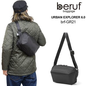 ベルーフバゲージ beruf baggage スリングパック 日本製 メンズ レディース アーバンエクスプローラー6.0 X-PACナイロン 防水 URBAN EXPLORER 6.0 ブラック 6L BRF-GR21 2022AW【鞄】2211ripe