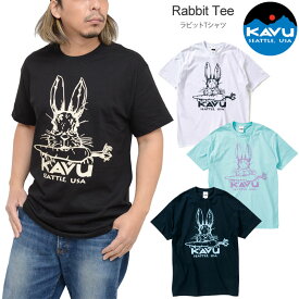 10％OFF セール SALEカブー KAVU Tシャツ 半袖 メンズ ラビットTシャツ Rabbit Tee 19821864 2023SS sst 【服】2304ripe[M便 1/1]【返品交換・ラッピング不可】