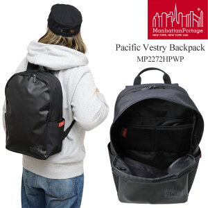 �}���n�b�^���|�[�e�[�W Manhattan Portage �����b�N �����Y ���f�B�[�X �p�V�t�B�b�N�x�X�g���[�o�b�N�p�b�N Pacific Vestry Backpack �u���b�N 21L MP2272HPWP 2023SS bpk�y���z2304ripe