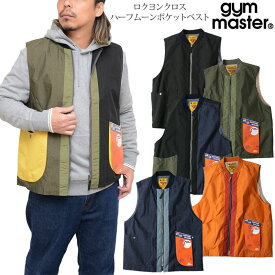 ジムマスター gym master アウター トップス メンズ レディース ロクヨンクロスハーフムーンポケットベスト G233742 2023AW【服】2310ripe【返品交換・ラッピング不可】