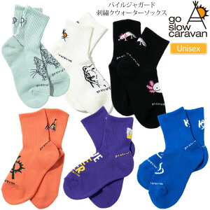 �S�[�X���[�L�����o�� go slow caravan �C�� �����Y ���f�B�[�X �p�C���W���K�[�h�h�J�N�E�H�[�^�[�\�b�N�X 22-25cm 25-28cm 322906 2024SS 2405ripe[M�� 1/2]�y�ԕi�����s�z