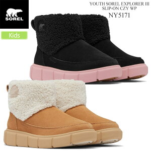\ SOREL Xm[u[c LbY qp [X\GNXv[[3 Xb|R[W[WP YOUTH SOREL EXPLORER III SLIP-ON CZY WP NY5171 2024AW wbt sorkidyCz2410ripeyԕiEbsOsz