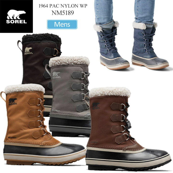 楽天市場】ソレル SOREL スノーブーツ メンズ 1964パックナイロン  