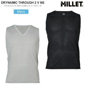 ミレー MILLET アンダーウェア インナー メンズ ドライナミックスルー2 Vネック ノースリーブ DRYNAMIC THROUGH II V NS M MIV02102 2025SS 【服】2503ripe[M便 1/1]【返品交換不可】
